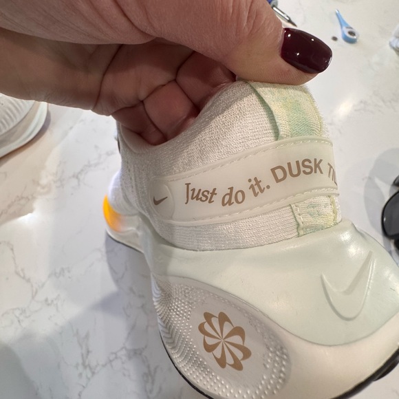 Nike White and Orange Athletic Shoes - Picture 5 of 13